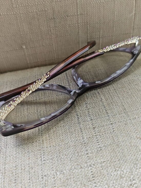 Bebe Eyeglasses Frame Purple Tortoise Eyewear BB5176 Eyeglasses Frame only main image 8